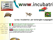 Tablet Screenshot of incubatrici.it